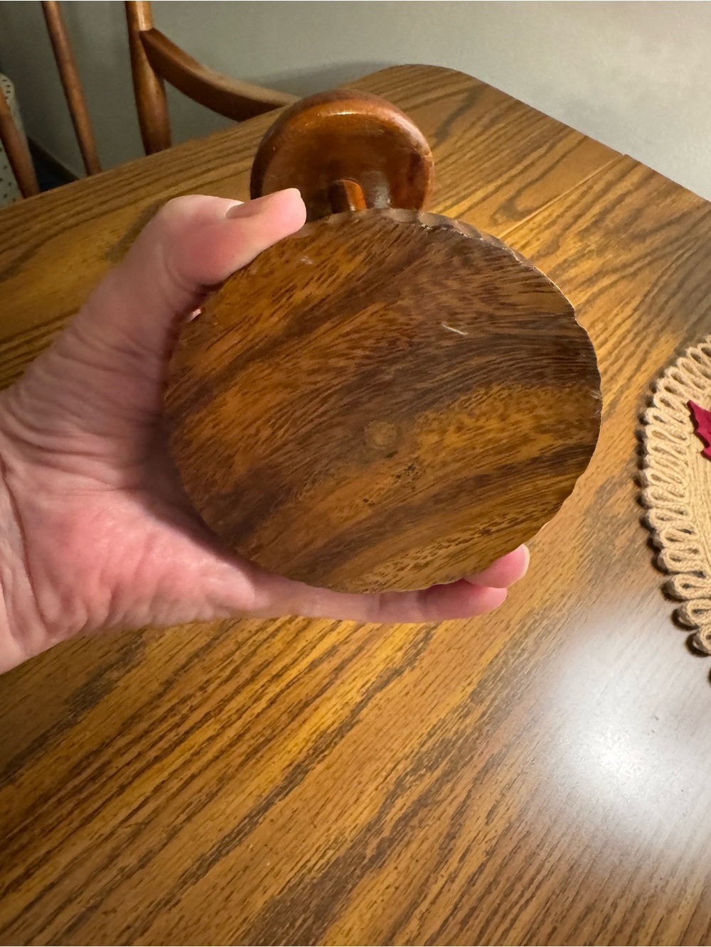 Wood Mushroom Toothpick Holder Server - Picture 5 of 15